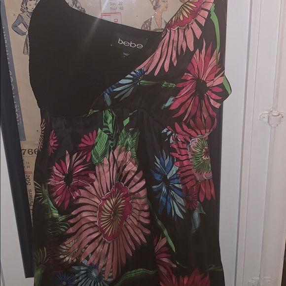 Adorable multi color tropical floral summer dress - Picture 4 of 7